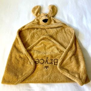 Restoration Hardware Baby and Child Brown Dog Hooded Towel Baby Bryce